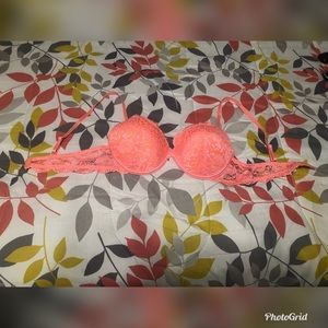 Coral lace Bra